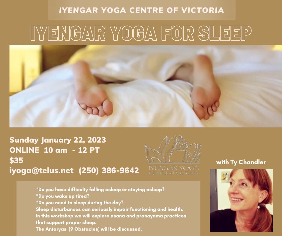 Join Ty online next Sunday for an All Levels Sleep Workshop!