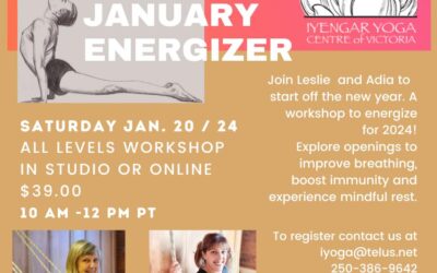January Energizer – IN-STUDIO and ONLINE