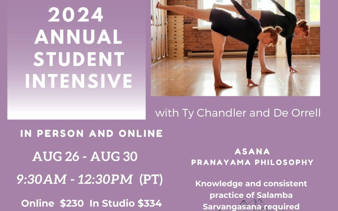 Student Intensive ONLINE & IN STUDIO